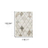 3' X 5' Beige Grey Tan And Brown Geometric Power Loom Stain Resistant Area Rug